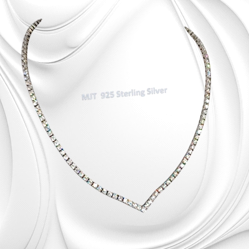 Riviere Necklace featuring zircon