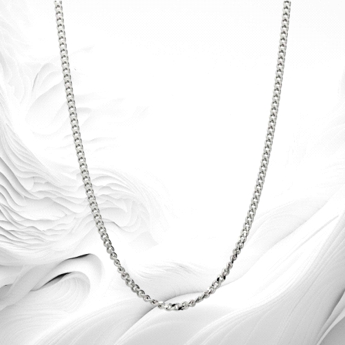 925 Cuban link chain 2.12mm 50cm