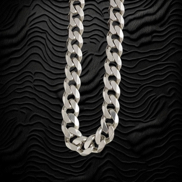 p25 Silver curb Chain 60cm 108g