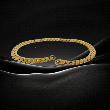 18K Gold Close Curb Bracelet