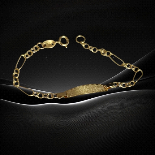 18K Gold Identity Braclet for kids
