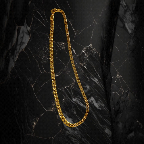 18K Gold Curb chain 60cm 24.8g