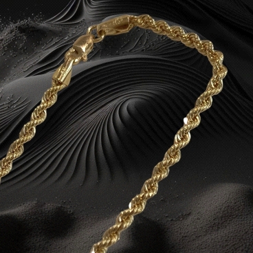 18K Gold Rope Chain