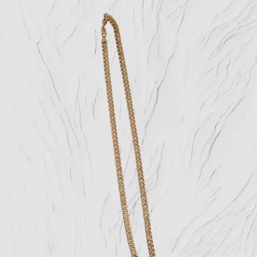 9k Gold Curb Chain 60cm