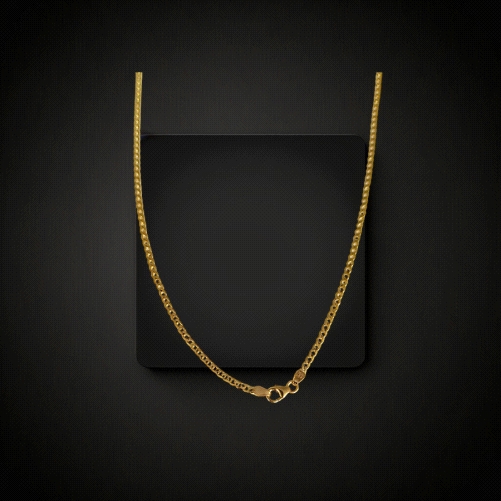 9K gold Cuban link chain 60cmClassic Cuban link chain in radiant 9K yellow gold, 60cm length. Timeless style for every occasion.