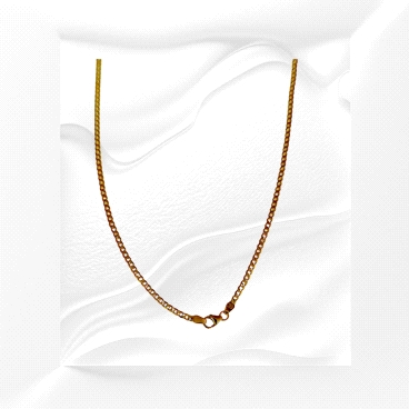 9K Gold Cuban Link Chain 60cm