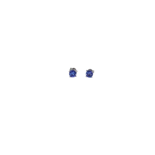 18K White Gold Tanzanite Earrings 1.6ct