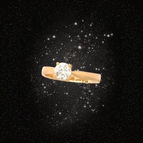 18K Rose Gold 0.61 Lab Diamond Solitaire Ring   G VS1