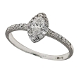 18K White Gold Marquise Diamond Ring18K White Gold Marquise Diamond Ring
