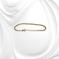 18K Rose Gold Tennis Bracelet with Zircon