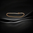 18K Rose Gold Tennis Bracelet with Zircon