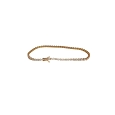 18K Rose Gold Tennis Bracelet with Zircon