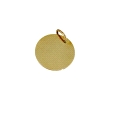 9K Gold Pendant 15mm suitable for engraving