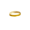 9K Gold two tone Wedding Band