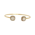 18K Rose Gold open bracelet with diamonds and Black Diamonds18K Rose Gold Diamond & Black Diamond Bracelet