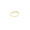 18K Gold Half Eternity Diamond Ring