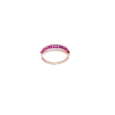 18K Rose Gold Ruby Diamond Ring