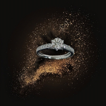 18K White gold Diamond Ring 0.25ct