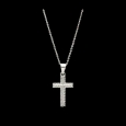 925 silver Cross Necklace with Zircon
