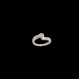 18K White Gold Brilliant Diamond Ring with Baguettes