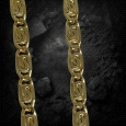 925 Silver Gold Plated Snail Chain 50cm