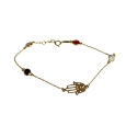 18K gold Bracelet hand and zircon