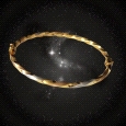 18K Tricolour Gold Bangle