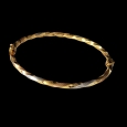 18K Tricolour Gold Bangle
