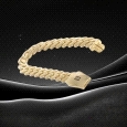 18K Gold Curb Bracelet 8mm
