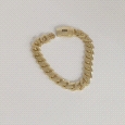 18K Gold Curb Bracelet 8mm