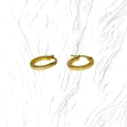 18K Gold Hoop Earrings 15mm