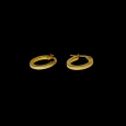 18K Gold Hoop Earrings 15mm