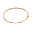 9k Gold Bangle with Zircon