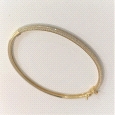9k Gold Bangle with Zircon