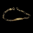 18K Gold Identity Braclet for kids