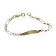 18K Gold Identity Braclet for kids