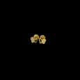 18K Gold screw back star buterfly earrings                                                                                      