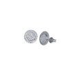 18K White Gold Zircon Earrings