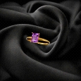 18K gold Amethyst Ring