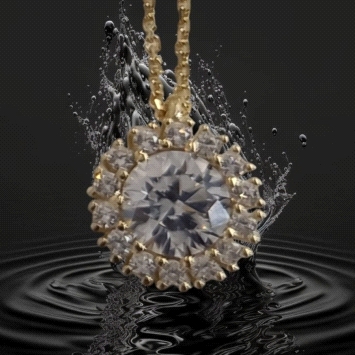 Elegant necklace crafted in 9K yellow gold with sparkling zircon. Timeless design at 1.03 g. Refined brilliance.
