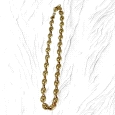 9K Gold Coffee grain link Necklace