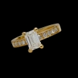 Excluxive Emerald 1Ct Lab Daimond Ring