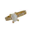 Excluxive Emerald 1Ct Lab Daimond Ring