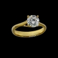 18K Gold 1.12Ct Solitaire Lab diamond Ring