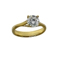 18K Gold 1.12Ct Solitaire Lab diamond Ring