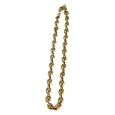 9K Gold Coffee grain link Necklace