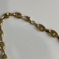 9K Gold Coffee grain link Necklace