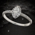 18K White Gold Marquise Diamond Ring18K White Gold Marquise Diamond Ring