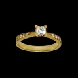 18K Gold 0.30ct Lab Diamond Ring – Classic Solitaire Design
