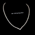 Riviere Necklace featuring zircon